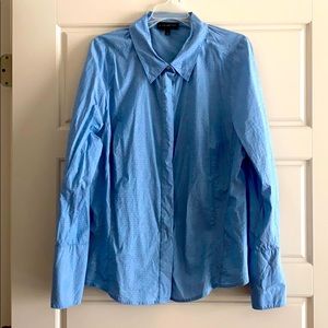 Lane Bryant pin tuck Button Down long sleeve top
